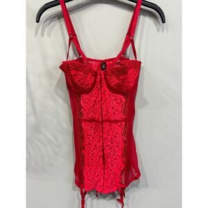 Victoria's Secret Red Lace Chemise